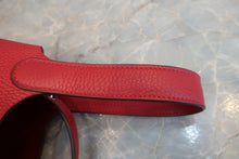 将图片加载到图库查看器，HERMES PICOTIN LOCK PM Clemence leather Rouge casaque C刻印 Hand bag 600090201
