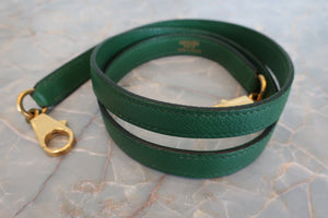 HERMES／エルメス ボリード35 バイカラー クシュベル グリーン/ネイビー 〇V刻印 ショルダーバッグ 700090136