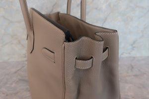 HERMES／エルメス バーキン35 トゴ トゥルティエールグレー □L刻印 ハンドバッグ 700080079