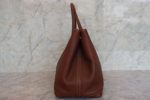 HERMES／エルメス ガーデンパーティPM ネゴンダ ブラウン □K刻印 トートバッグ 700090141