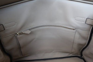 HERMES／エルメス バーキン35 トゴ トゥルティエールグレー □L刻印 ハンドバッグ 700080079