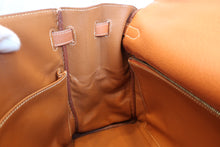 将图片加载到图库查看器，HERMES KELLY 35 Clemence leather Cognac □B刻印 Shoulder bag 600100226
