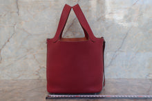 Load image into Gallery viewer, HERMES PICOTIN LOCK PM Clemence leather Ruby □R Engraving Hand bag 700120031
