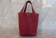 Load image into Gallery viewer, HERMES PICOTIN LOCK PM Clemence leather Ruby □R Engraving Hand bag 700120031
