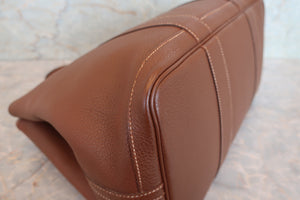 HERMES／エルメス ガーデンパーティPM ネゴンダ ブラウン □K刻印 トートバッグ 700090141