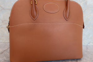 HERMES／エルメス ボリード35 クシュベル ゴールド 〇X刻印 ハンドバッグ 700080080