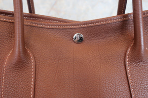 HERMES／エルメス ガーデンパーティPM ネゴンダ ブラウン □K刻印 トートバッグ 700090141
