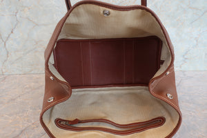 HERMES／エルメス ガーデンパーティPM ネゴンダ ブラウン □K刻印 トートバッグ 700090141