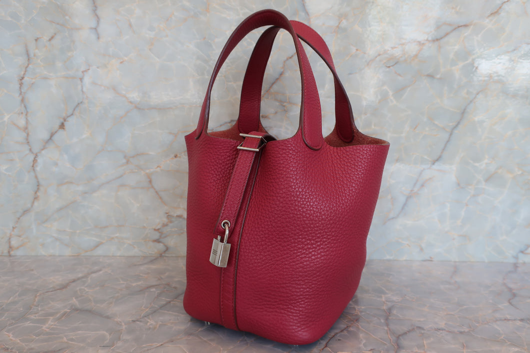 HERMES／エルメス ピコタンロックＰＭ トリヨンクレマンス ルビー ハンドバッグ 700070033