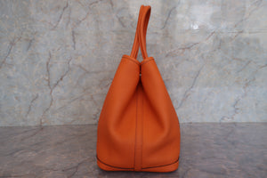 HERMES／エルメス ガーデンパーティPM ネゴンダ オレンジ □N刻印 トートバッグ 700090113