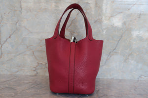 HERMES／エルメス ピコタンロックＰＭ トリヨンクレマンス ルビー ハンドバッグ 700070033