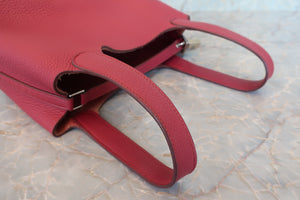 HERMES／エルメス ピコタンロックＰＭ トリヨンクレマンス ルビー ハンドバッグ 700070033