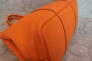 HERMES／エルメス ガーデンパーティPM ネゴンダ オレンジ □N刻印 トートバッグ 700090113