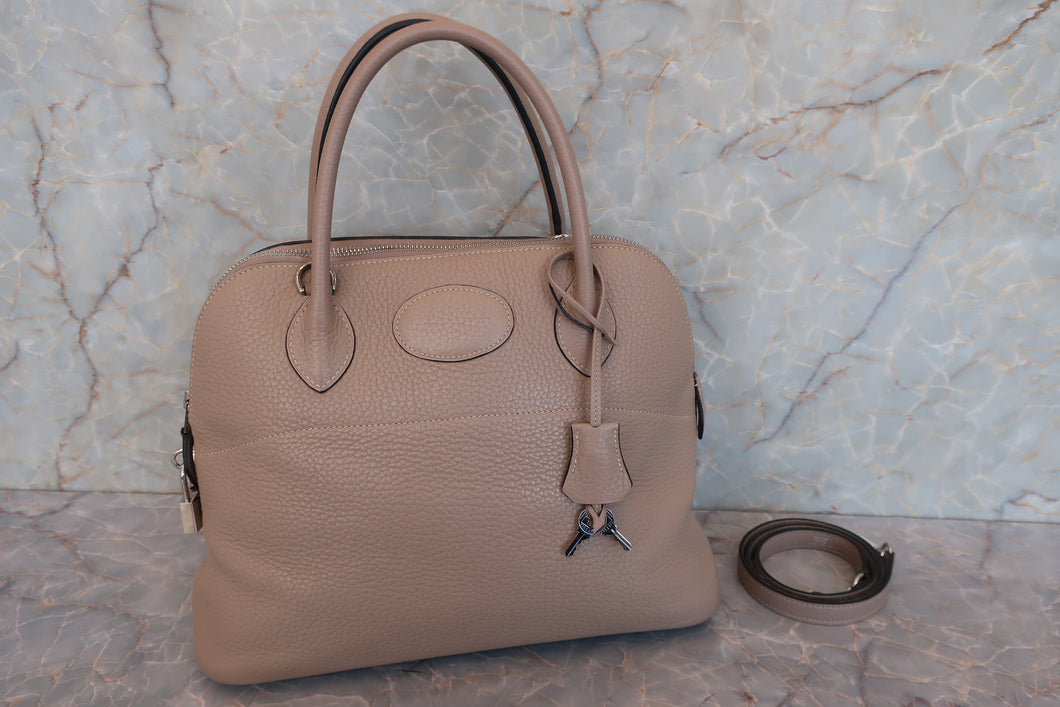 HERMES／エルメス ボリード31 トリヨンクレマンス トゥルティエールグレー □M刻印 ショルダーバッグ 700080087
