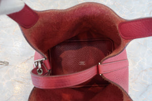 HERMES／エルメス ピコタンロックＰＭ トリヨンクレマンス ルビー ハンドバッグ 700070033
