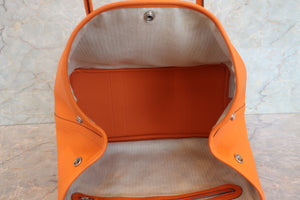 HERMES／エルメス ガーデンパーティPM ネゴンダ オレンジ □N刻印 トートバッグ 700090113