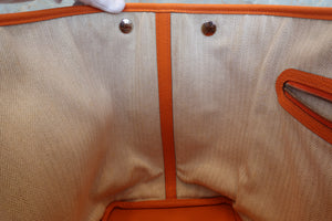 HERMES／エルメス ガーデンパーティPM ネゴンダ オレンジ □N刻印 トートバッグ 700090113