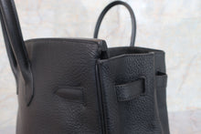 将图片加载到图库查看器，HERMES BIRKIN 35 Clemence leather Black □D刻印  Hand bag 600100201
