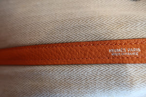 HERMES／エルメス ガーデンパーティPM ネゴンダ オレンジ □N刻印 トートバッグ 700090113
