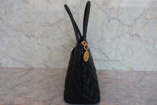Load image into Gallery viewer, CHANEL Medallion Tote Caviar skin Black/Gold hadware Tote bag 800080130
