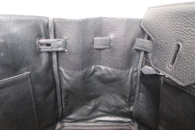 将图片加载到图库查看器，HERMES BIRKIN 35 Clemence leather Black □D刻印  Hand bag 600100201
