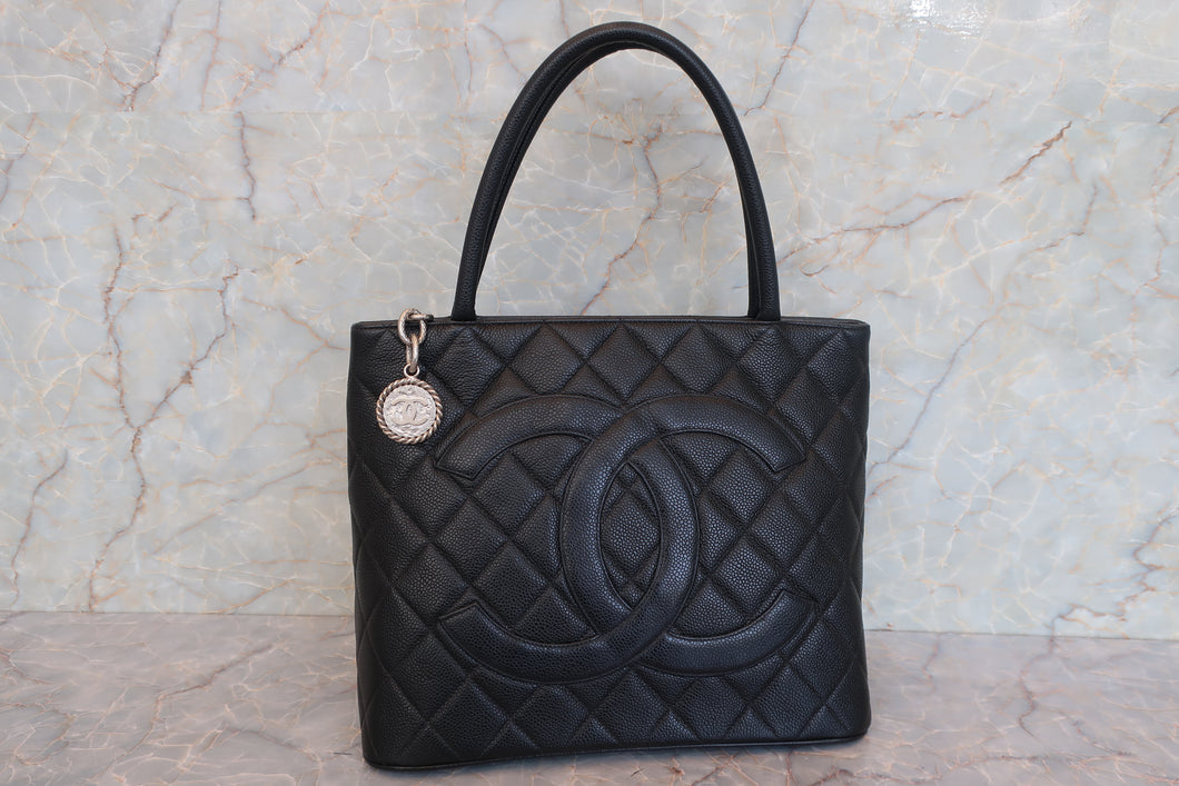 CHANEL/香奈儿 复刻 托特包 荔枝皮 Black/Silver hadware(黑色/银色金属) 托特包 700100195