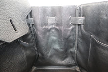 将图片加载到图库查看器，HERMES BIRKIN 35 Clemence leather Black □D刻印  Hand bag 600100201
