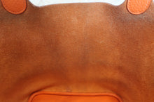 将图片加载到图库查看器，HERMES PICOTIN LOCK MM Clemence leather Orange Hand bag □P刻印 Hand bag 600050237
