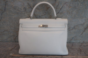 HERMES KELLY 35 Clemence leather White □O刻印 Shoulder bag 600080126