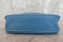 Load image into Gallery viewer, HERMES  EVELYNE 2GM Clemence leather Blue jean □H Engraving Shoulder bag 700060172
