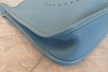 Load image into Gallery viewer, HERMES  EVELYNE 2GM Clemence leather Blue jean □H Engraving Shoulder bag 700060172
