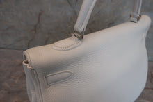 将图片加载到图库查看器，HERMES KELLY 35 Clemence leather White □O刻印 Shoulder bag 600080126
