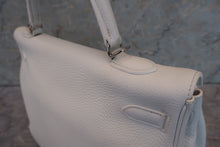 将图片加载到图库查看器，HERMES KELLY 35 Clemence leather White □O刻印 Shoulder bag 600080126
