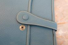 Load image into Gallery viewer, HERMES  EVELYNE 2GM Clemence leather Blue jean □H Engraving Shoulder bag 700060172
