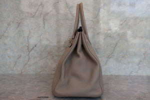 HERMES／エルメス バーキン35 トゴ トゥルティエールグレー □M刻印 ハンドバッグ 700070013
