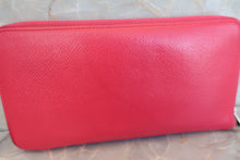 将图片加载到图库查看器，HERMES Azapp Long Silkin Epsom leather/Silk Rose extreme A刻印 Wallet 600060129
