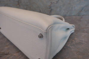 HERMES KELLY 35 Clemence leather White □O刻印 Shoulder bag 600080126