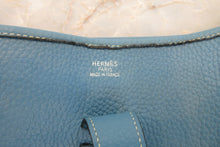 Load image into Gallery viewer, HERMES  EVELYNE 2GM Clemence leather Blue jean □H Engraving Shoulder bag 700060172
