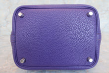 将图片加载到图库查看器，HERMES PICOTIN LOCK PM Clemence leather Ultra Violet Hand bag 600090083
