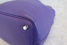 将图片加载到图库查看器，HERMES PICOTIN LOCK PM Clemence leather Ultra Violet Hand bag 600090083
