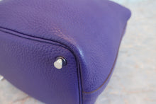 将图片加载到图库查看器，HERMES PICOTIN LOCK PM Clemence leather Ultra Violet Hand bag 600090083
