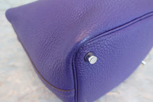 将图片加载到图库查看器，HERMES PICOTIN LOCK PM Clemence leather Ultra Violet Hand bag 600090083
