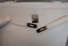 将图片加载到图库查看器，HERMES KELLY 35 Clemence leather White □O刻印 Shoulder bag 600080126
