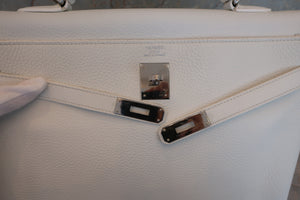 HERMES KELLY 35 Clemence leather White □O刻印 Shoulder bag 600080126