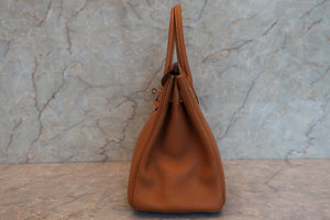 HERMES／エルメス バーキン30 トゴ ゴールド □K刻印 ハンドバッグ 700090082