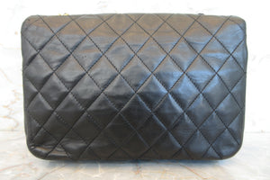 CHANEL Matelasse chain shoulder bag Lambskin Black/Gold hadware Shoulder bag 700060187