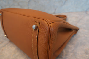 HERMES／エルメス バーキン30 トゴ ゴールド □K刻印 ハンドバッグ 700090082