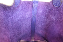 将图片加载到图库查看器，HERMES PICOTIN LOCK PM Clemence leather Ultra Violet Hand bag 600090083
