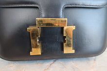 将图片加载到图库查看器，HERMES CONSTANCE 24 Box carf leather Black □C刻印 Shoulder bag 800060196
