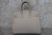 将图片加载到图库查看器，HERMES BIRKIN 25 Togo leather Pearl gray T刻印 Hand bag 600100104
